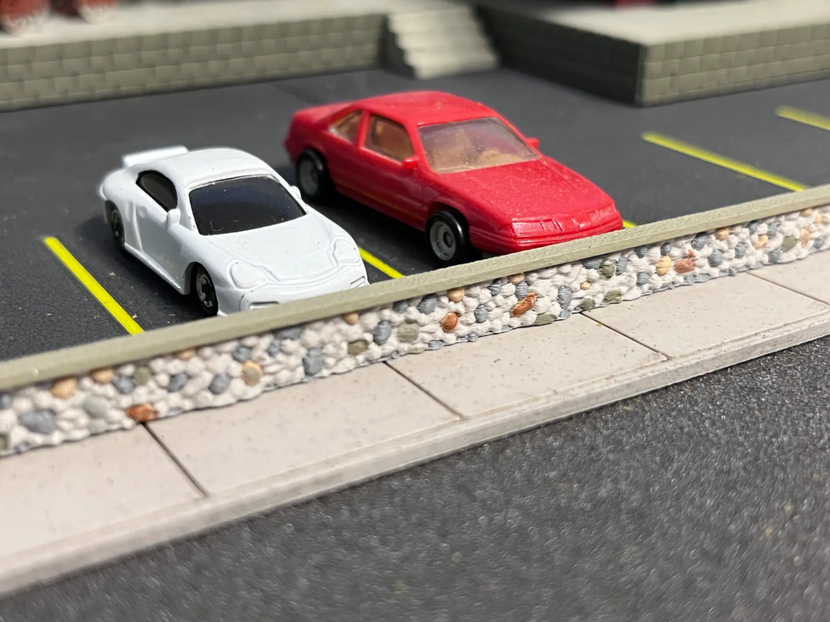 Mur en pierre à l'échelle HO - Clôture - Maquette Print