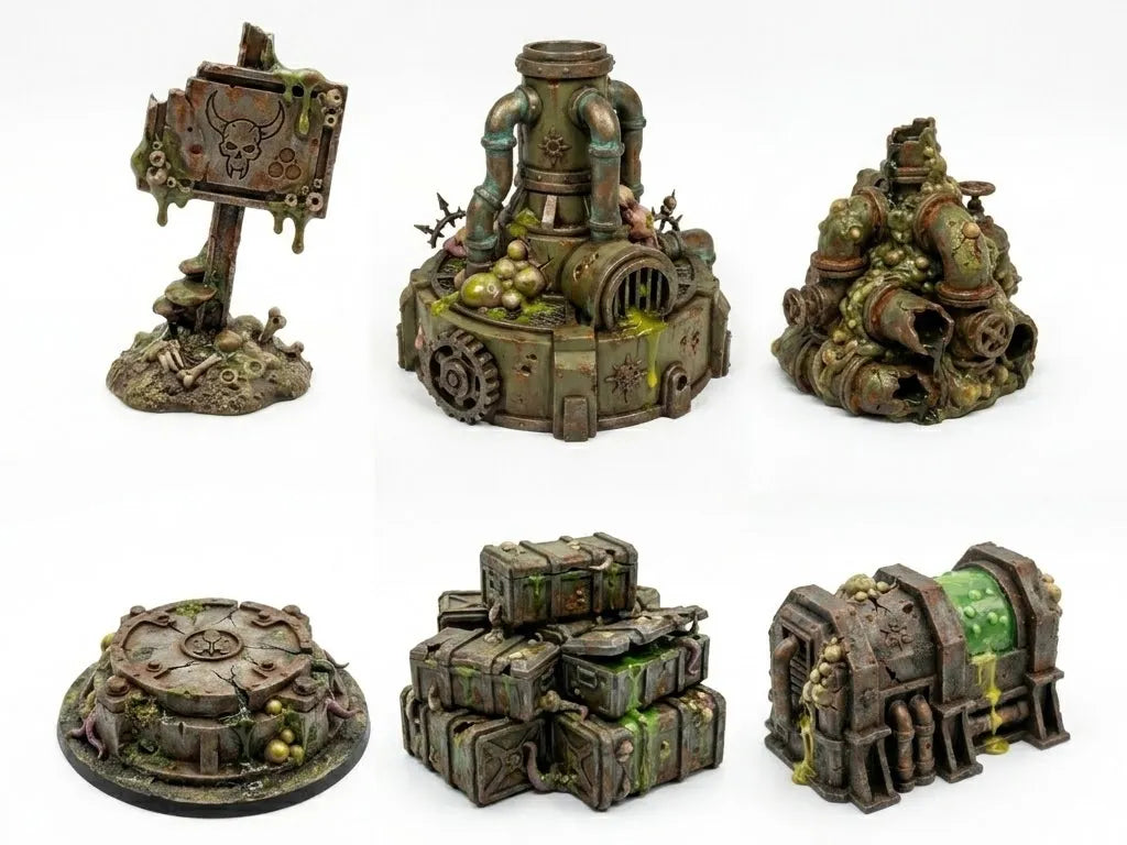 Terrain de wargame Death Guard - Maquette Print