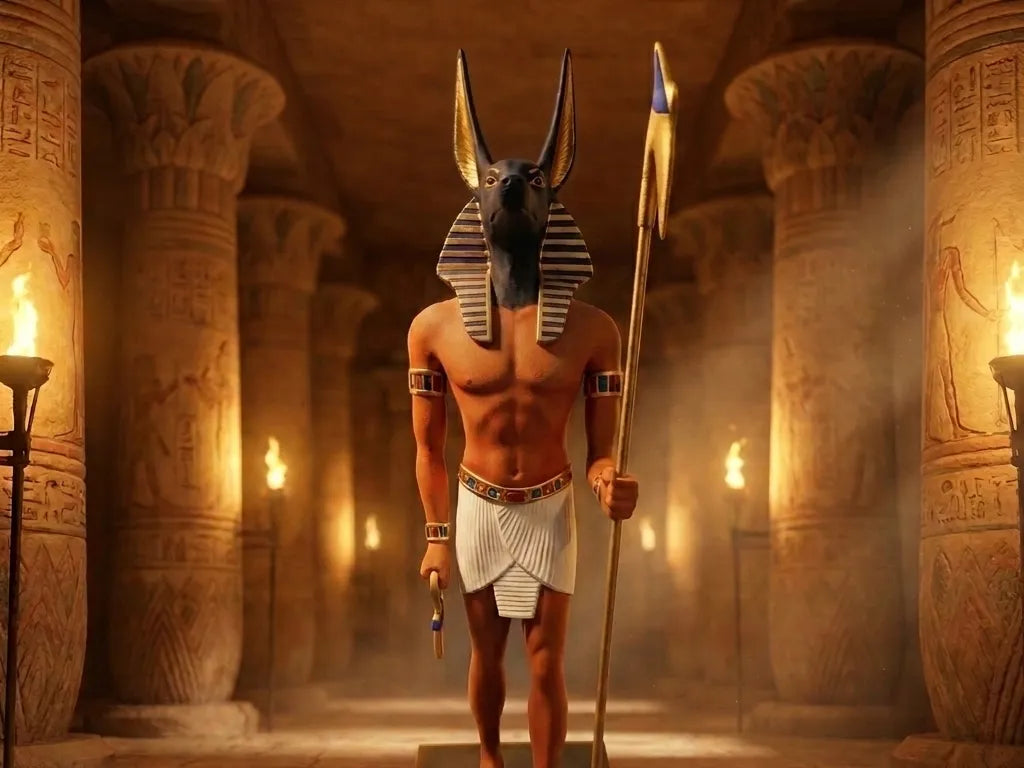 Anubis : Le dieu égyptien des morts - Maquette Print