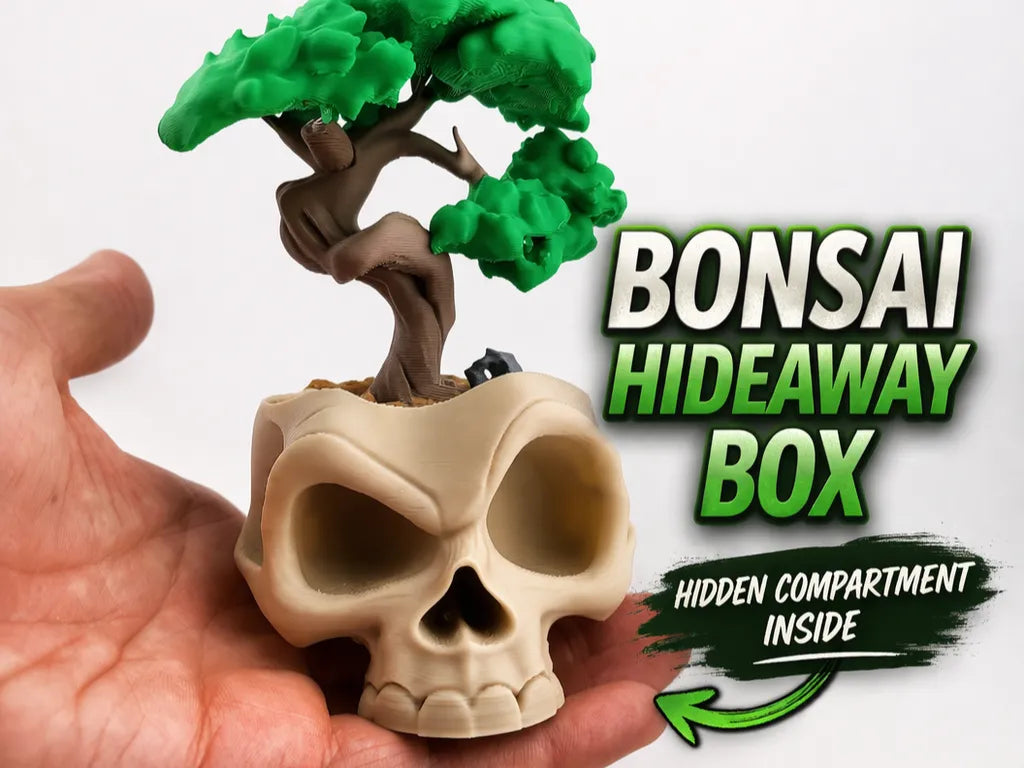 Boîte cachette Bonsaï – Compartiment secret de jardinière - Cadeau Print