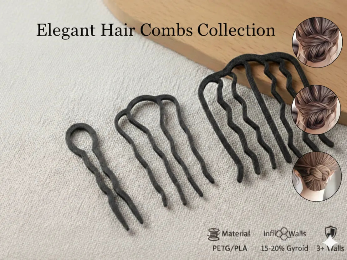 Collection de peignes à cheveux élégants - Cosplay Print