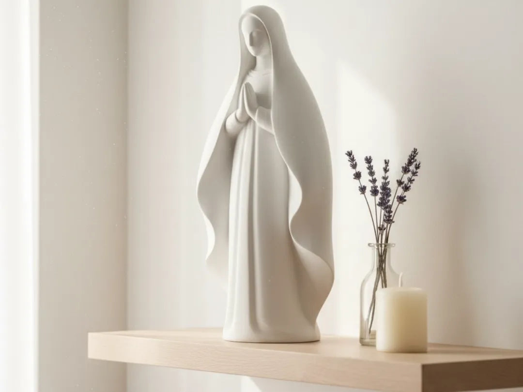 Statue de la Vierge Marie - Figurine Print