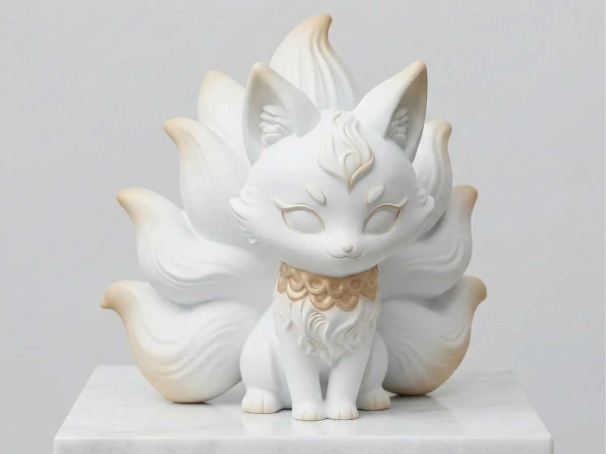 Mignon Kitsune - Renard à neuf queues - Geek Print