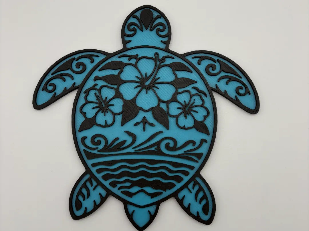 Décoration murale Tortue de mer Esprit Aloha - Art Print