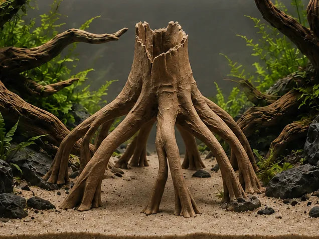 Cachette Souche de Mangrove - Décoration de Terrarium et d'Aquarium - Pet Print