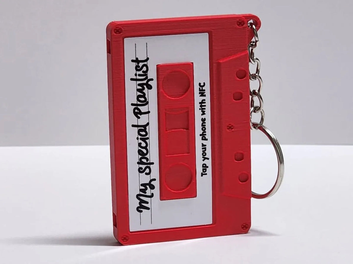 Porte-clés rétro NFC Cassette pour playlist Spotify - NFC Print
