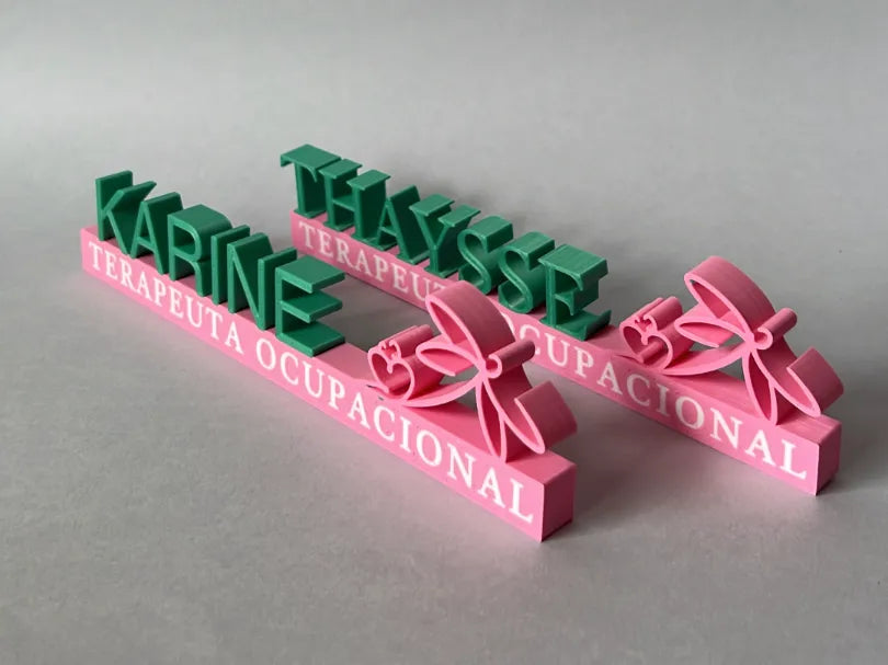 Enseigne Personnalisée avec Nom, Profession et Logo - Geek Print