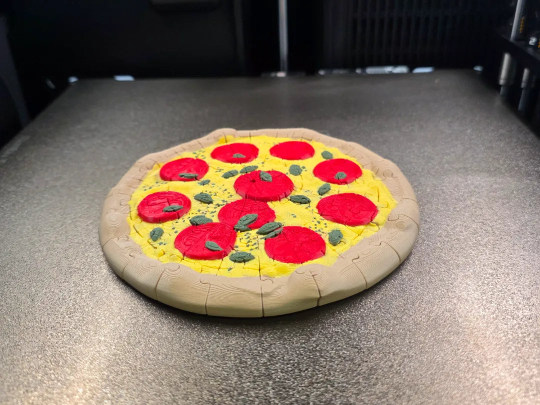 Puzzle Pizza Pepperoni - Maquette Print