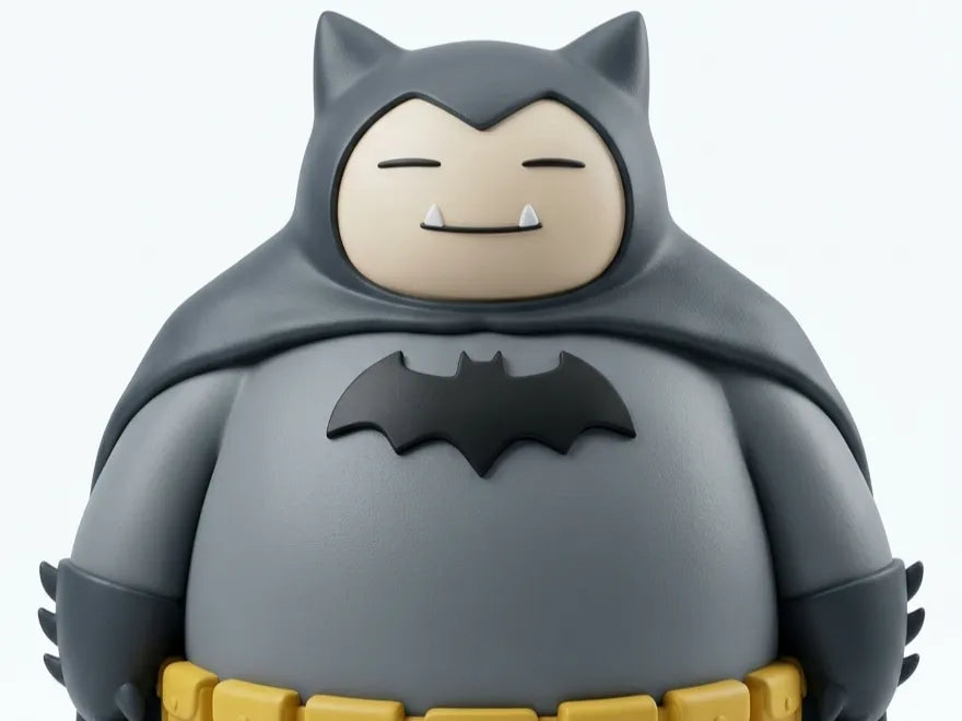 Snorlax Batman – Figurine Chibi - Figurine Print
