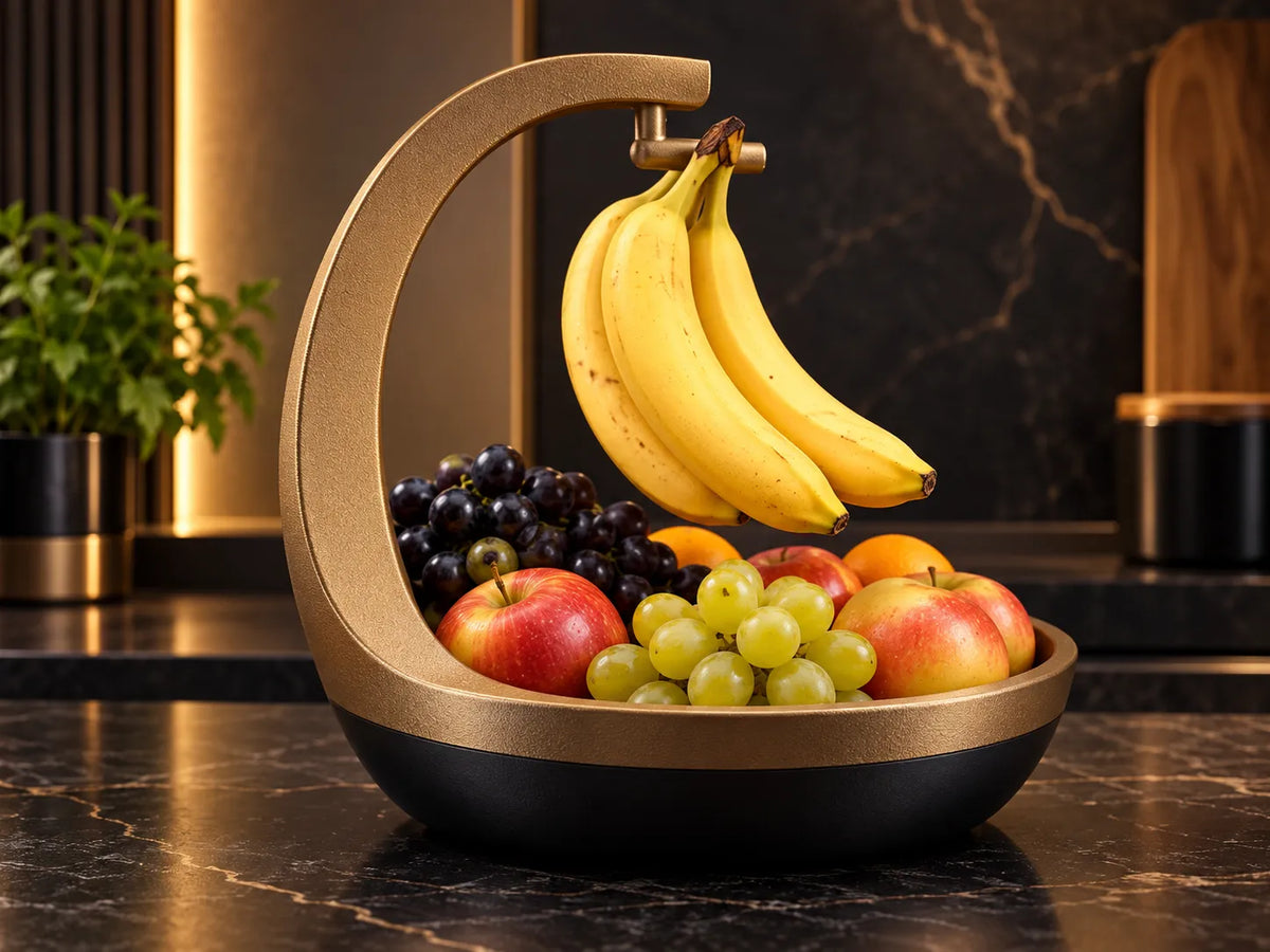 Bol à fruits moderne avec support à banane - Cadeau Print