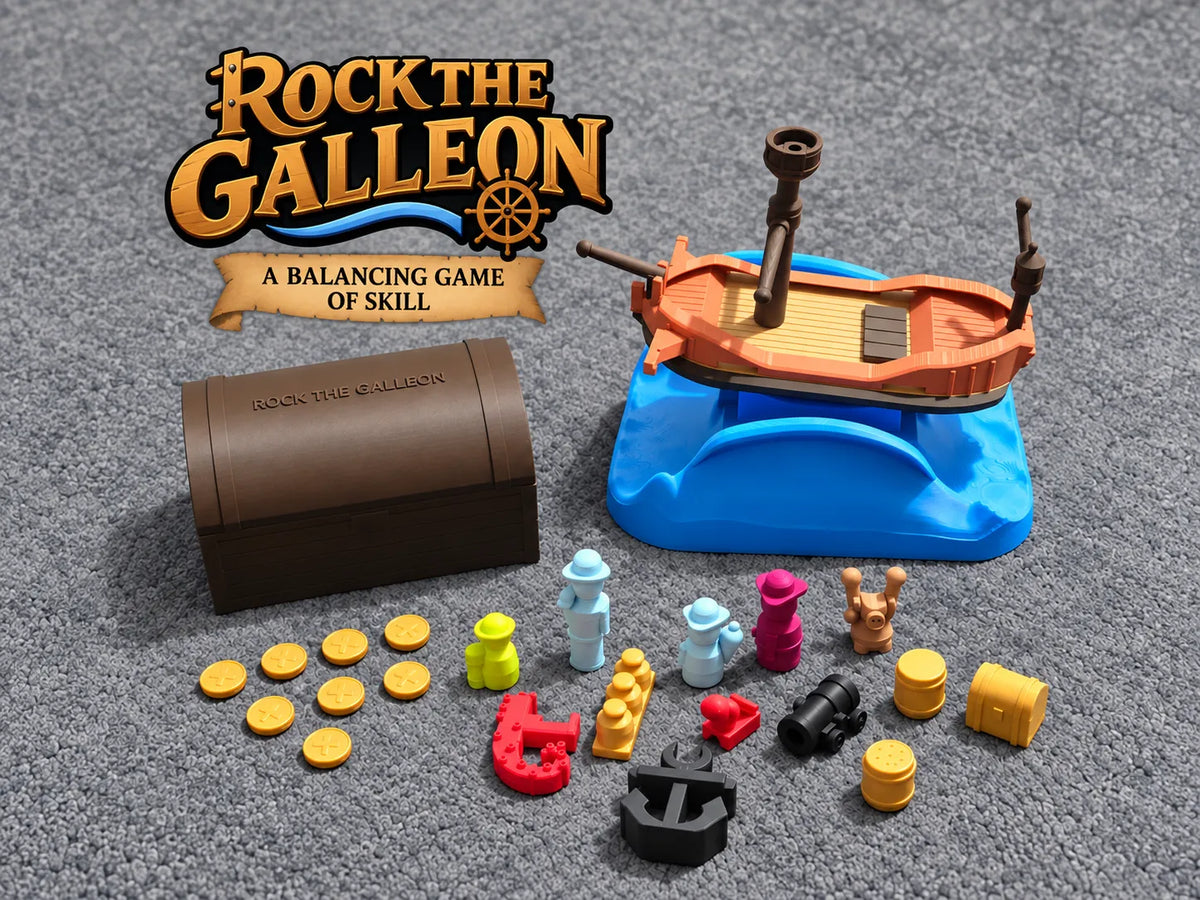 Faites basculer le Galion – Jeu d'équilibre du bateau pirate - Maquette Print