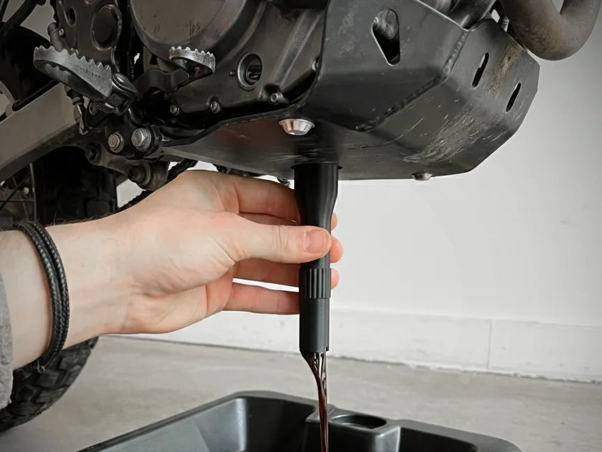 Entonnoir de vidange d'huile de moto anti-déversement - Auto Print