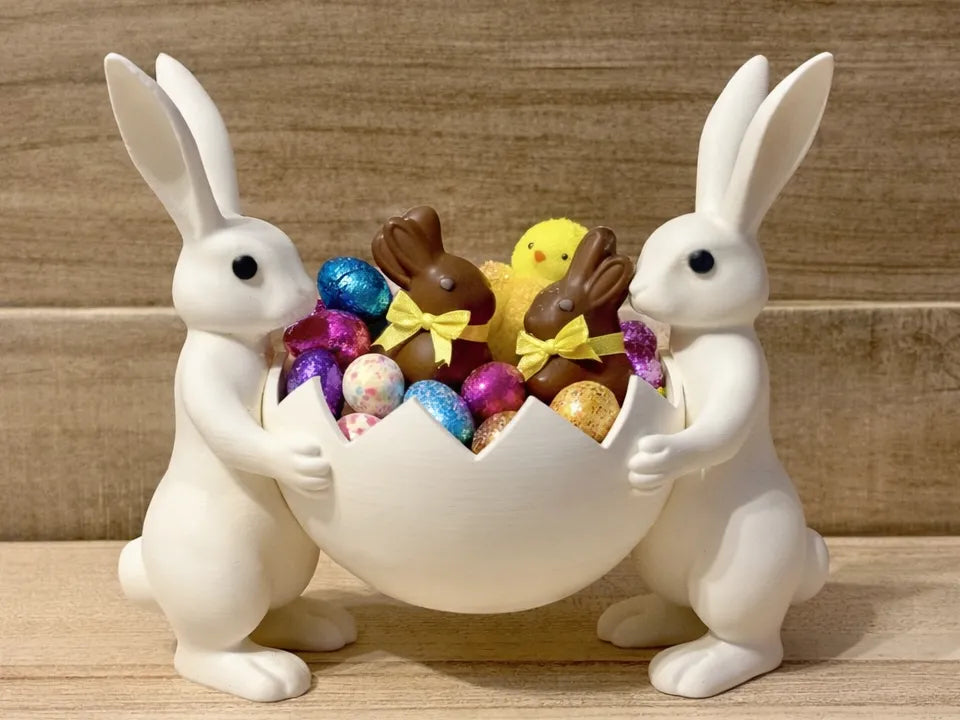 Lapins porte-bonbons_Pas d'AMS_Multi-pièces - Fêtes Print