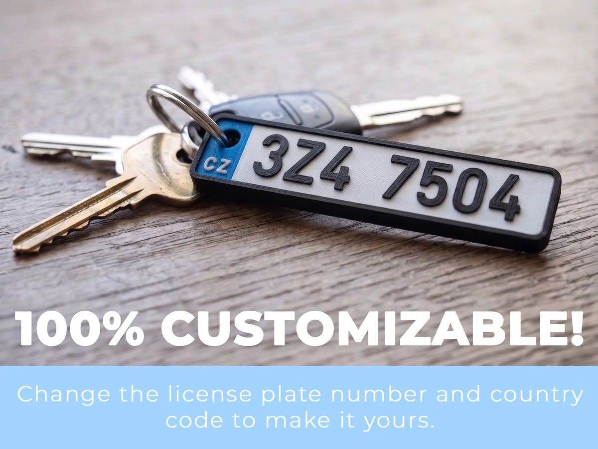 Plaque d'immatriculation personnalisée - Cadeau Print