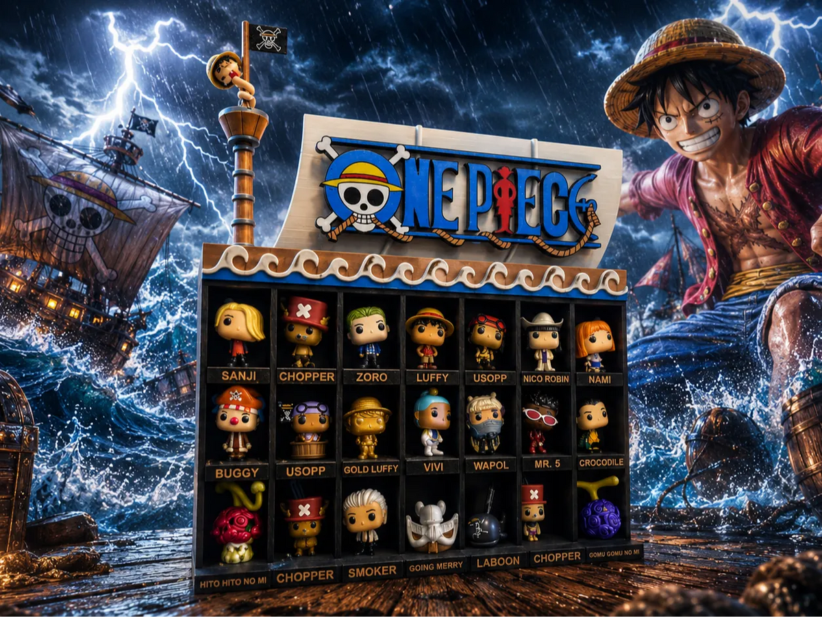 Figurine de bateau pirate One Piece pour présentation Kinder Joy - Maquette Print