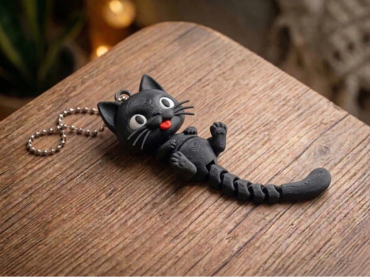 Porte-clés Chat Flexible - Figurine Print