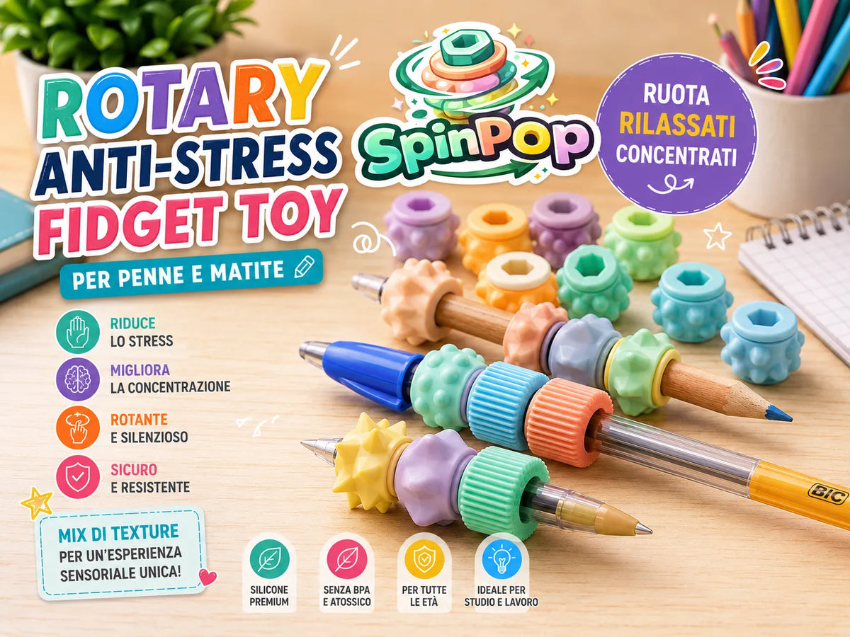 Spin Pop - jouets anti-stress - Jeux Print