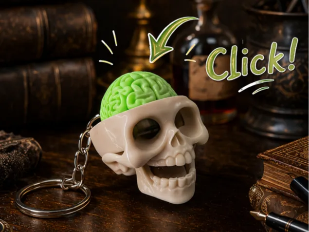Cranix - Clicker Fidget Crâne Amusant - Jeux Print