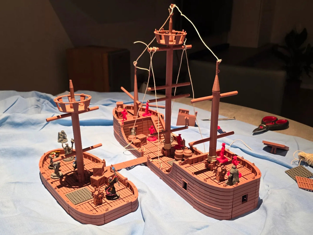 Vaisseau pirate modulaire pour D&D - Maquette Print