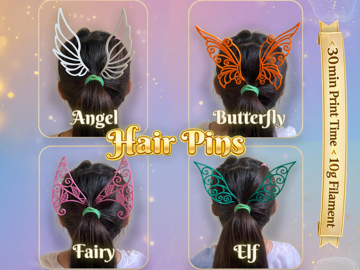 Épingles à Cheveux - Ange - Papillon - Elfe - Fée - Rapide - Bijoux Print
