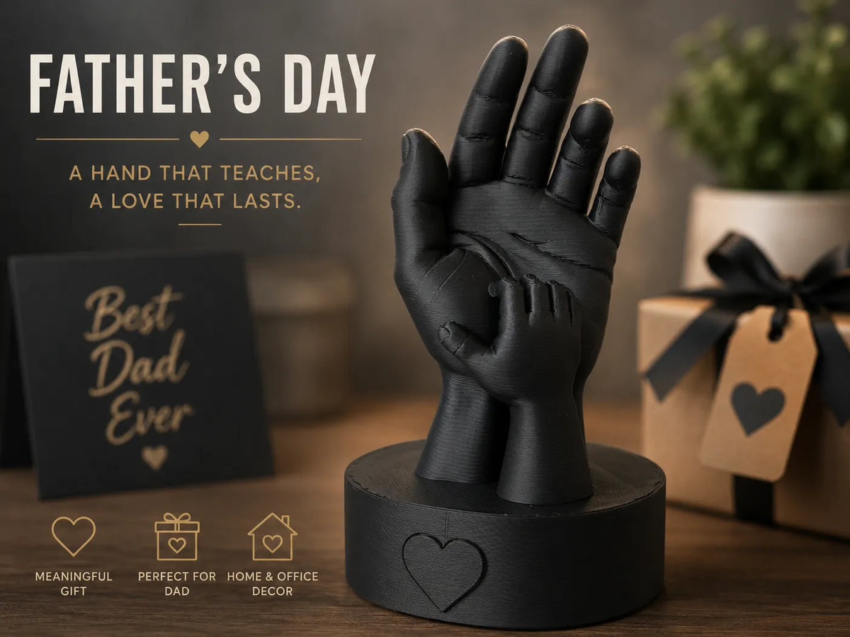 Cadeau Fête des Pères – Figurine Père et Enfant - Cadeau Print