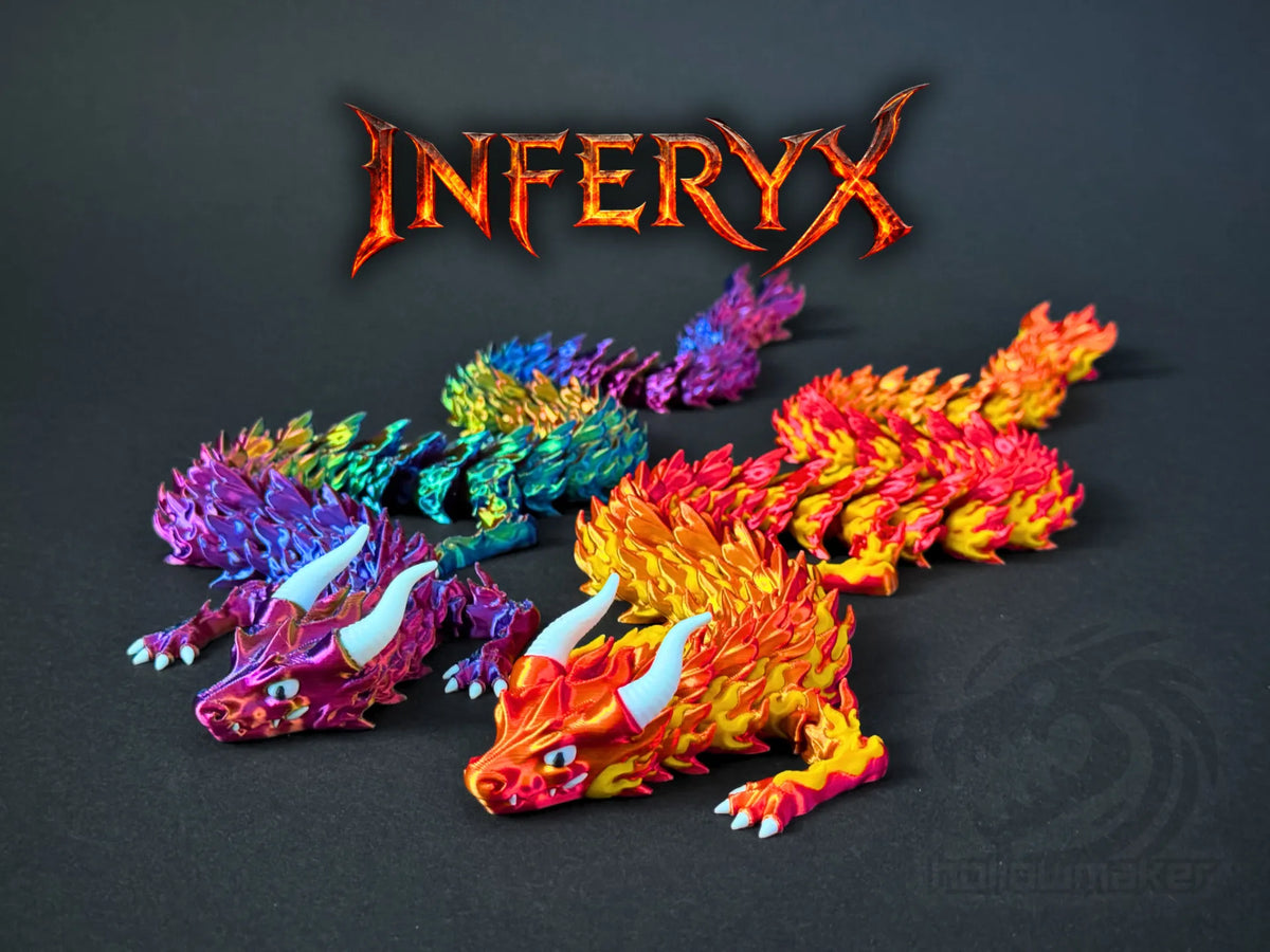 Inferyx - Dragon de Feu Articulé - Figurine Print
