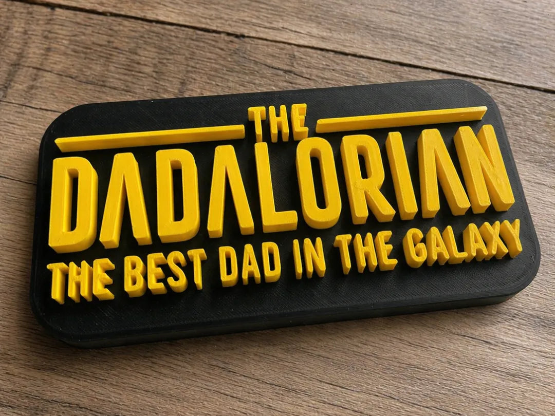 Le panneau de la fête des pères du Dadalorian - Cadeau Print