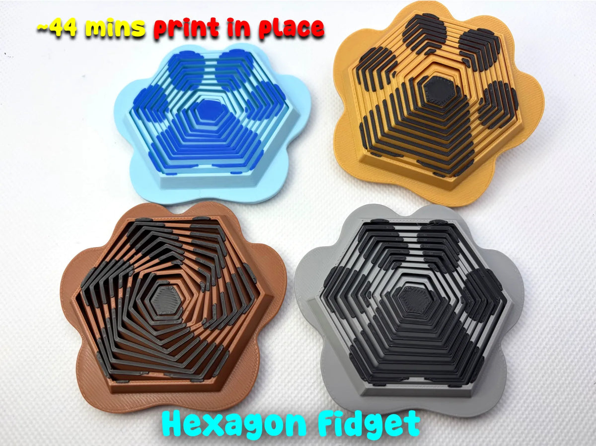 Jouet Hexagone Fidget Empreinte de Patte - Pet Print