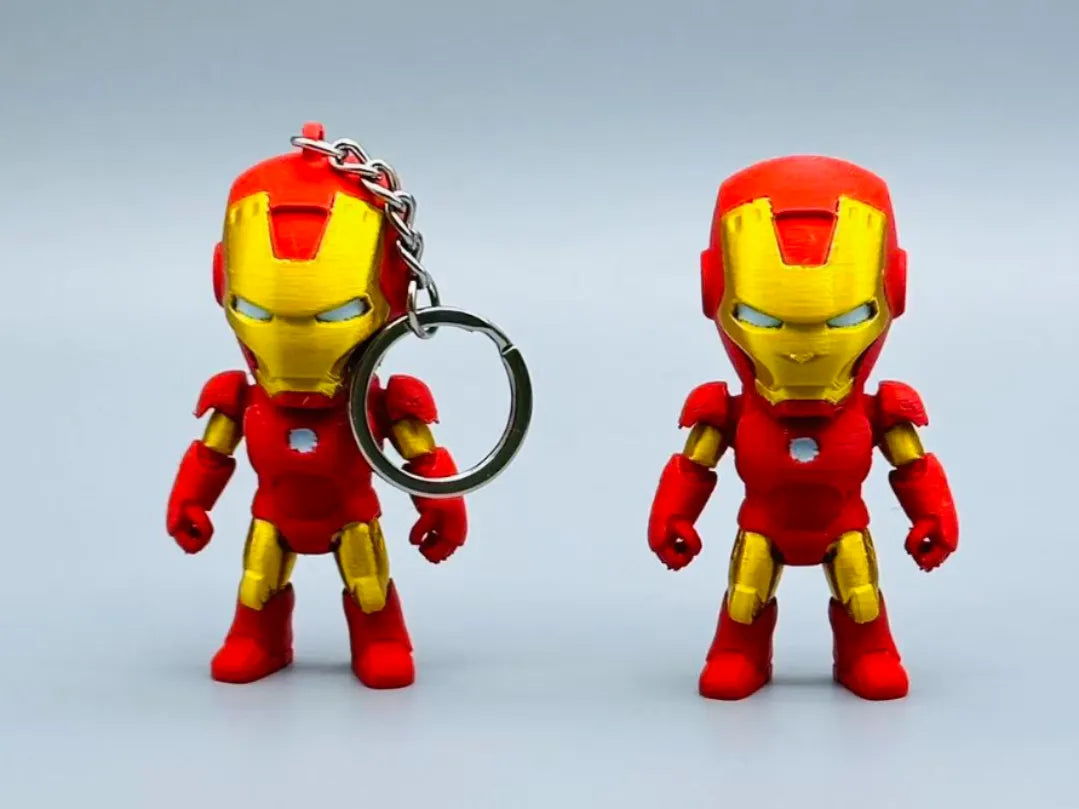 Porte-clés pendentif Iron Man Q-version, ornement - Geek Print
