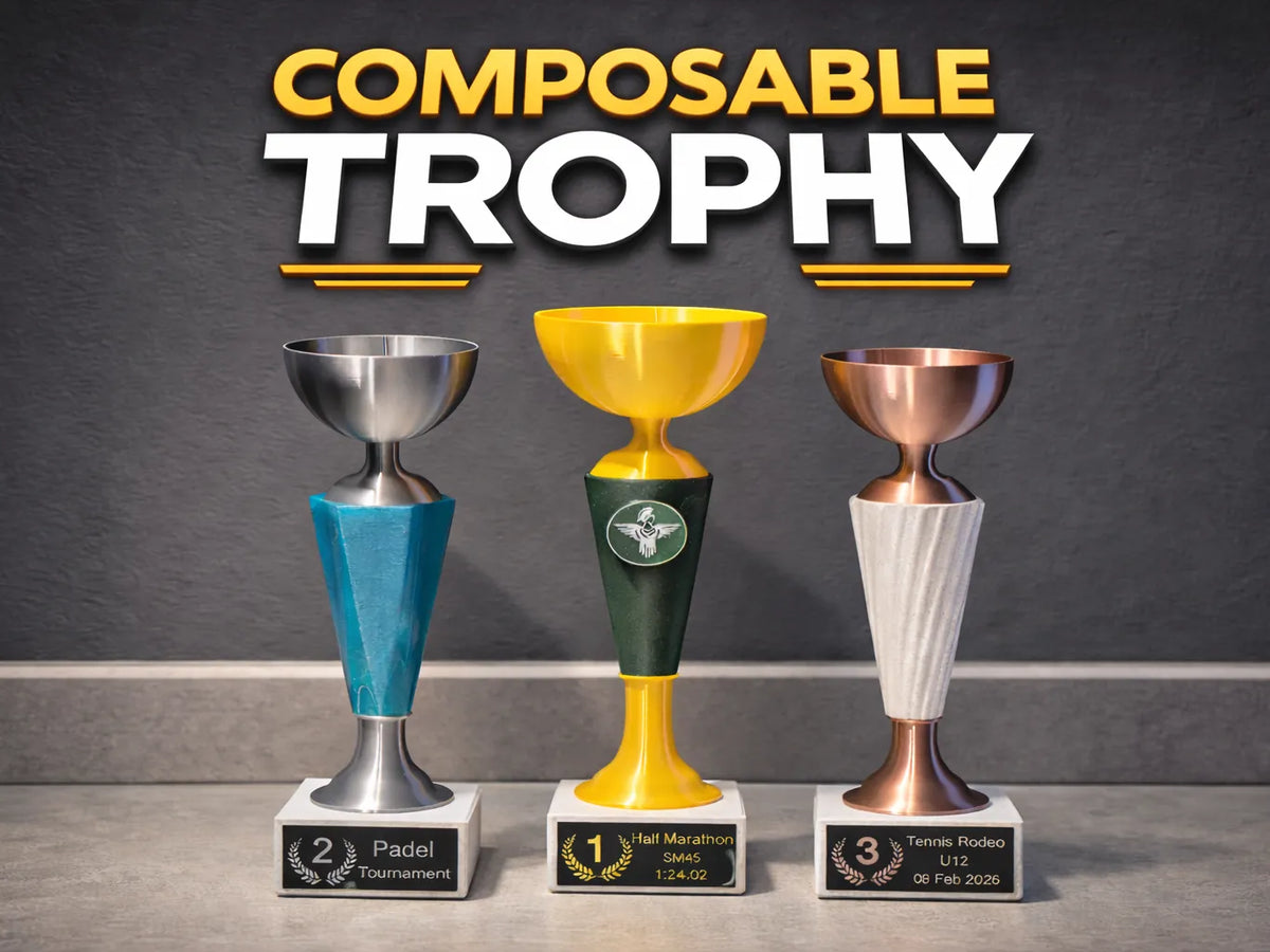 Trophée Composable – Système de Récompense Modulaire - Sport Print