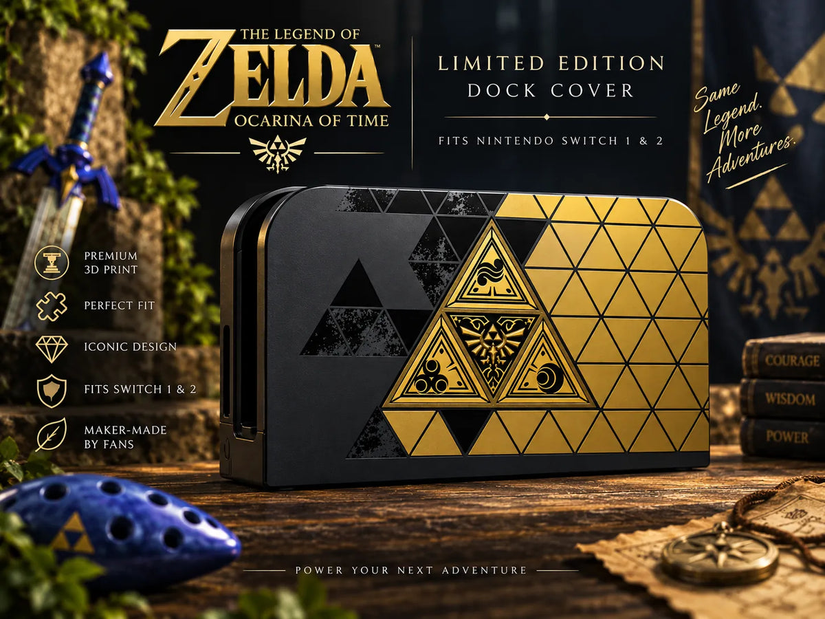 Cache de station d'accueil Switch Zelda 40e anniversaire, 1 ou 2 - Tech Print