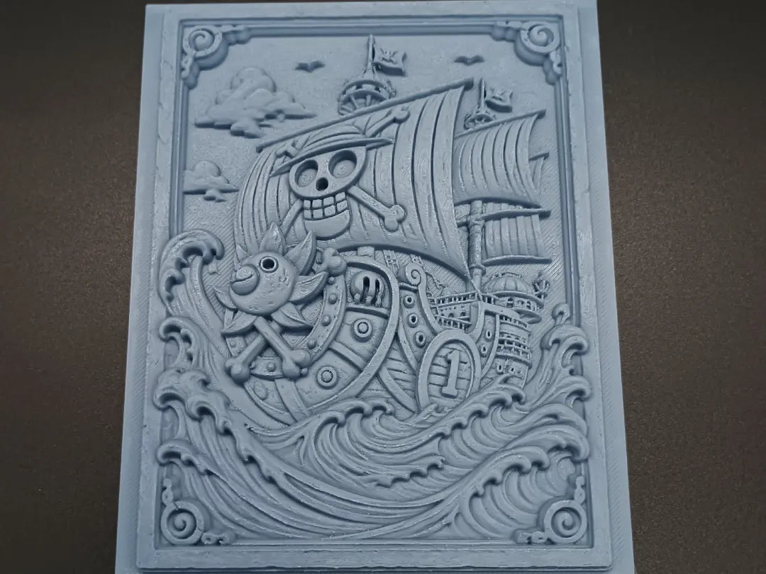 Relief de Navire Pirate Inspiré de One Piece - Maquette Print