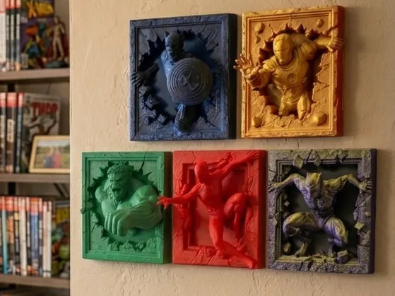 Art mural 3D Spiderman - Geek Print