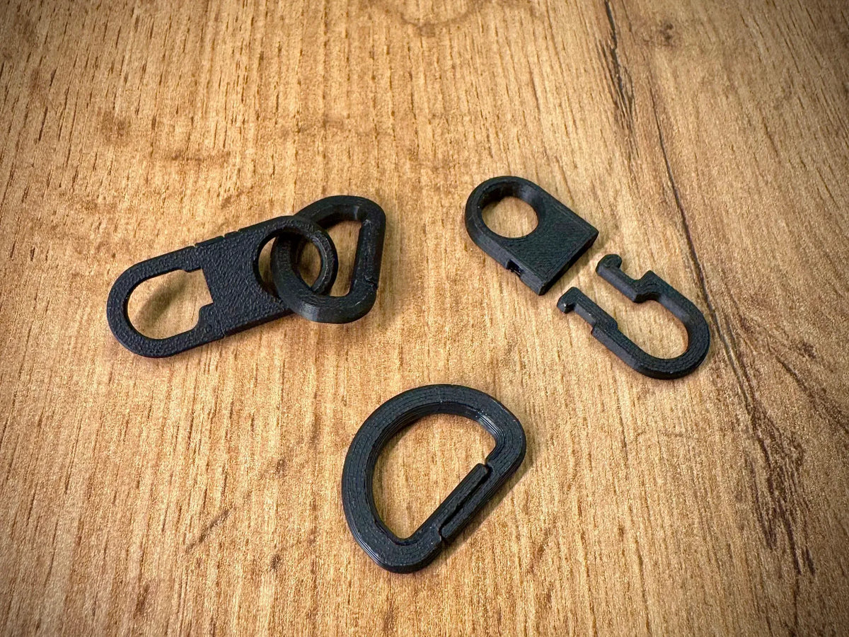 Connecteur à anneau en D et à clip pour cordons et badges - Cosplay Print