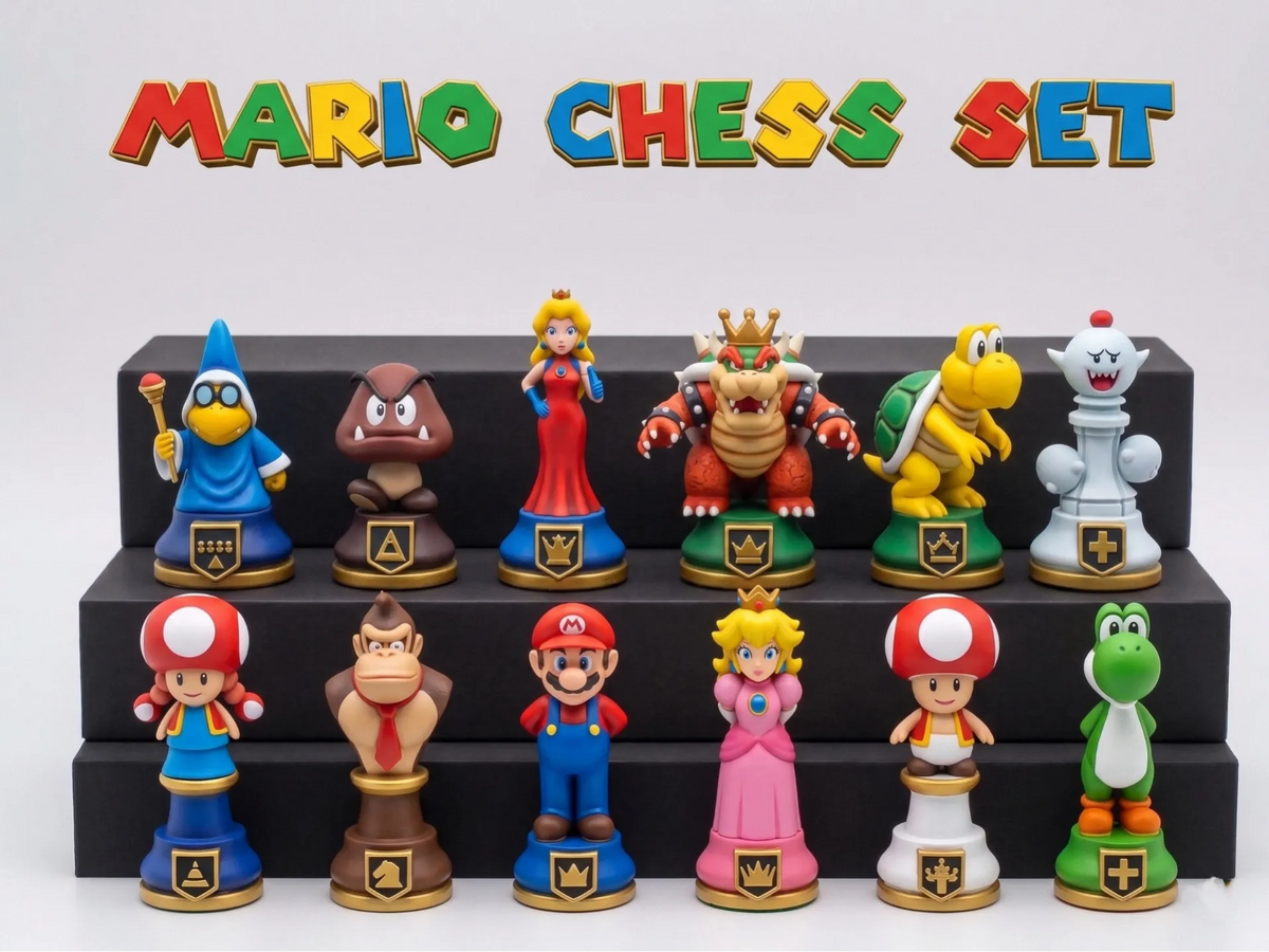 Jeu d'échecs Super Mario – Collection complète d'équipes - Jeux Print