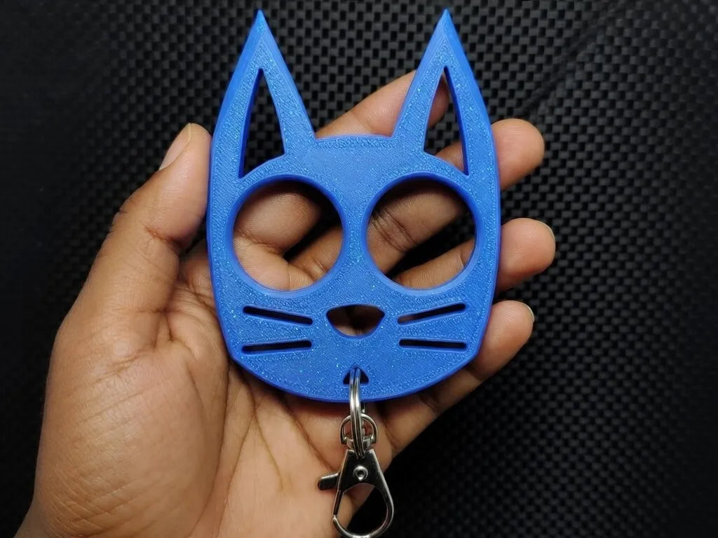 Porte-clés d'autodéfense chat design oreilles pointues - Cosplay Print
