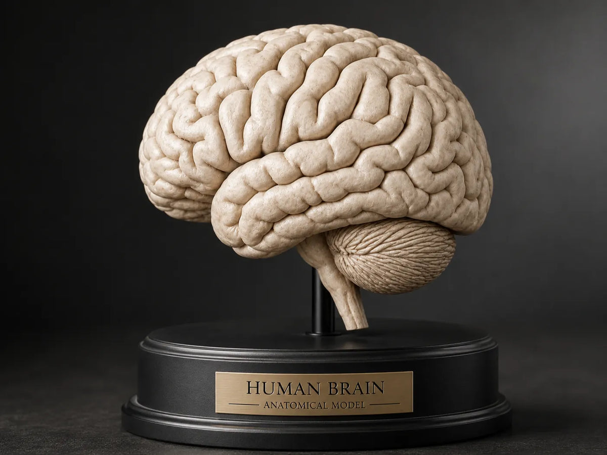 Modèle 3D de sculpture de cerveau anatomiquement précis - Science Print