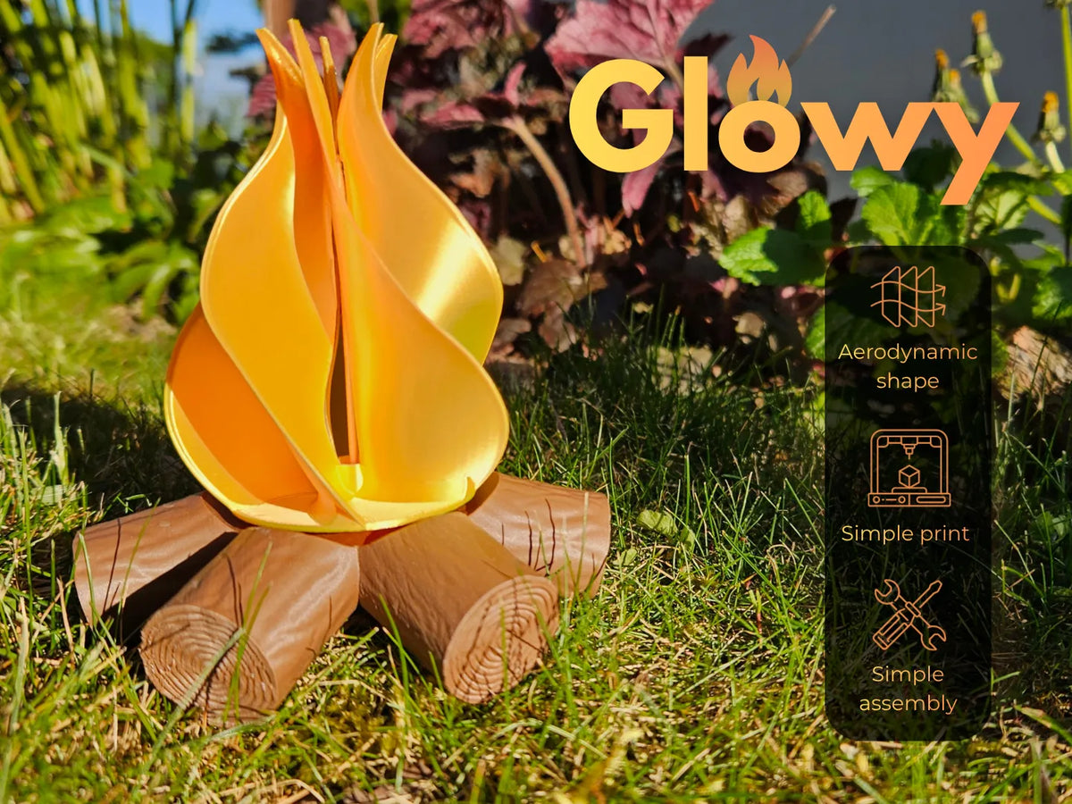 Glowy (Éolienne en forme de flamme) - Jardin Print
