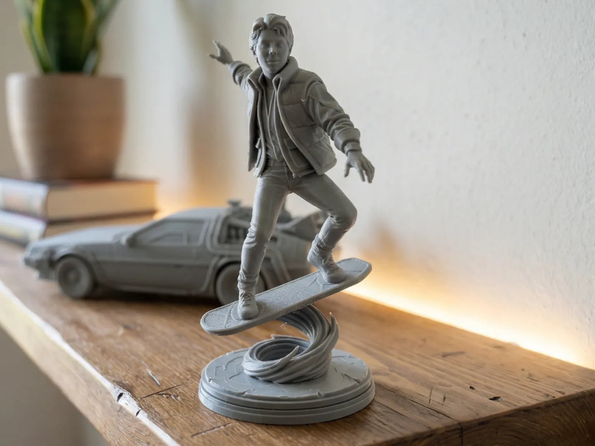 Retour vers le Futur - Marty McFly sur Hoverboard - Geek Print