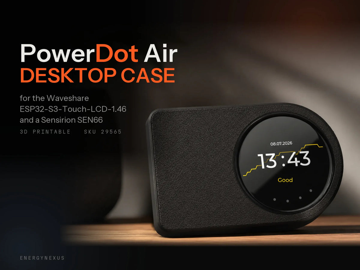 Boîtier de capteur d'air PowerDot Air - Home Assistant - Tech Print