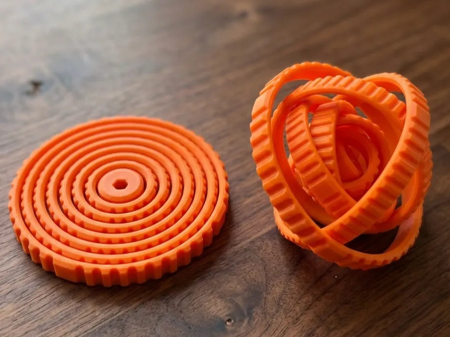 Gyro Fidget à 7 anneaux • Impression sur place - Bijoux Print