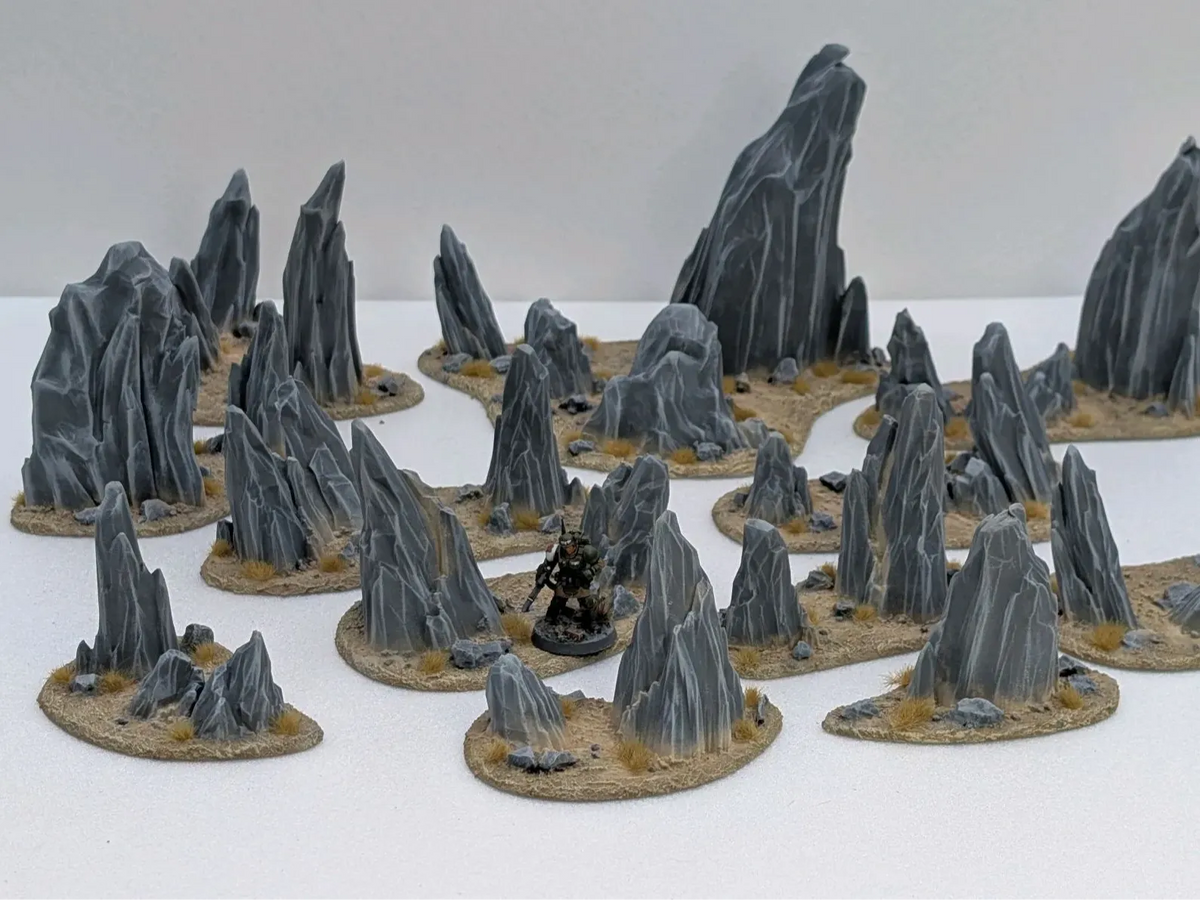 Collection de rochers dispersés pour terrains - Maquette Print