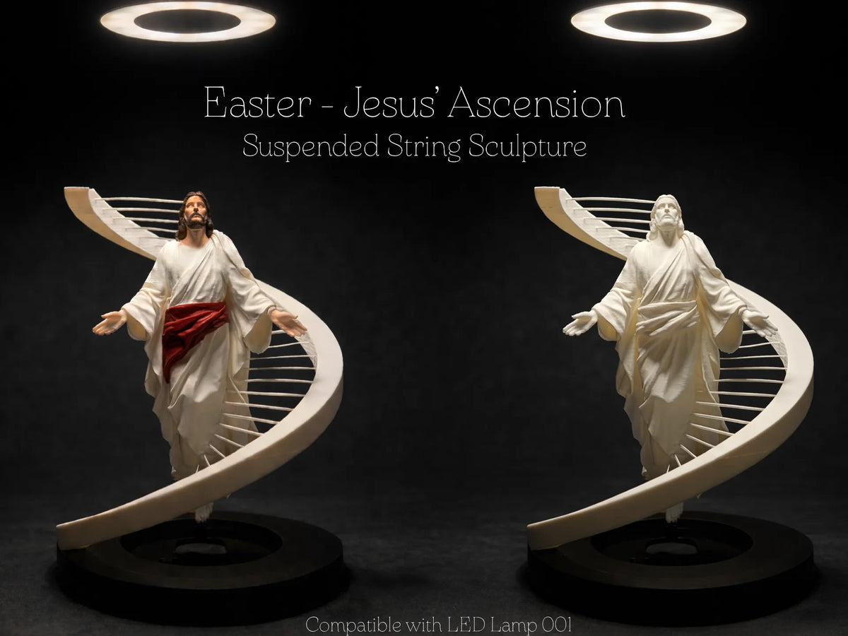 Pâques – Résurrection de Jésus en Art de Ficelle Suspendu - Fêtes Print