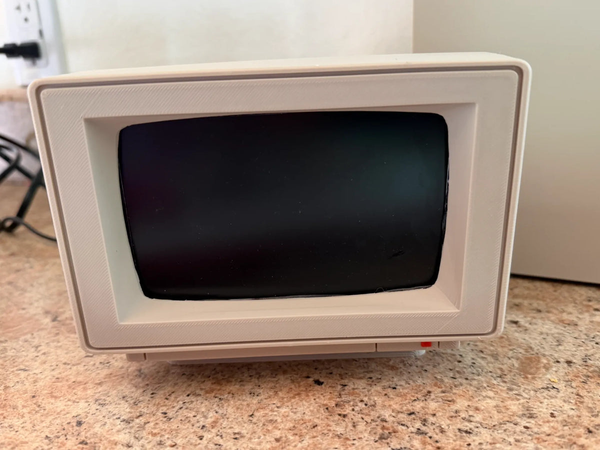 Boîtier de moniteur CRT rétro pour écrans Raspberry Pi - Bureau Print