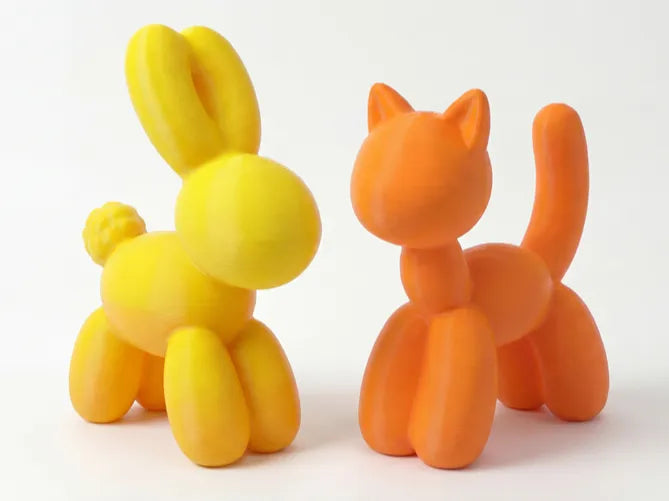 Sculpture décorative de figurines de chat ou de lapin style ballon - Figurine Print