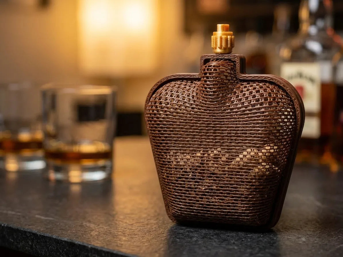 Récipient thermoformé flexible pour bouteille de whisky - Cuisine Print