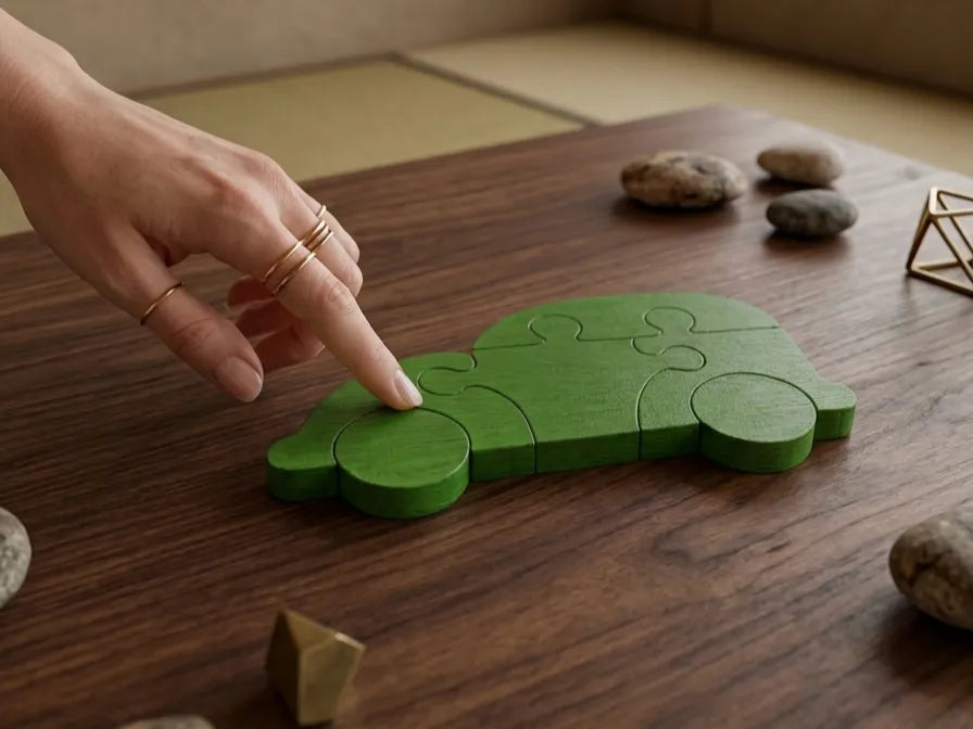 Puzzle 3D Petit camion pour Enfants – Style Montessori - Bébé Print