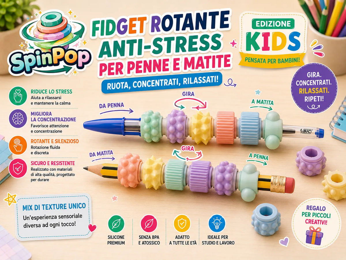 Spinpop édition enfants le jouet fidget le plus amusant - Jeux Print