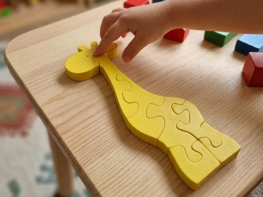 Puzzle Girafe Style Bois 3D - Maquette Print