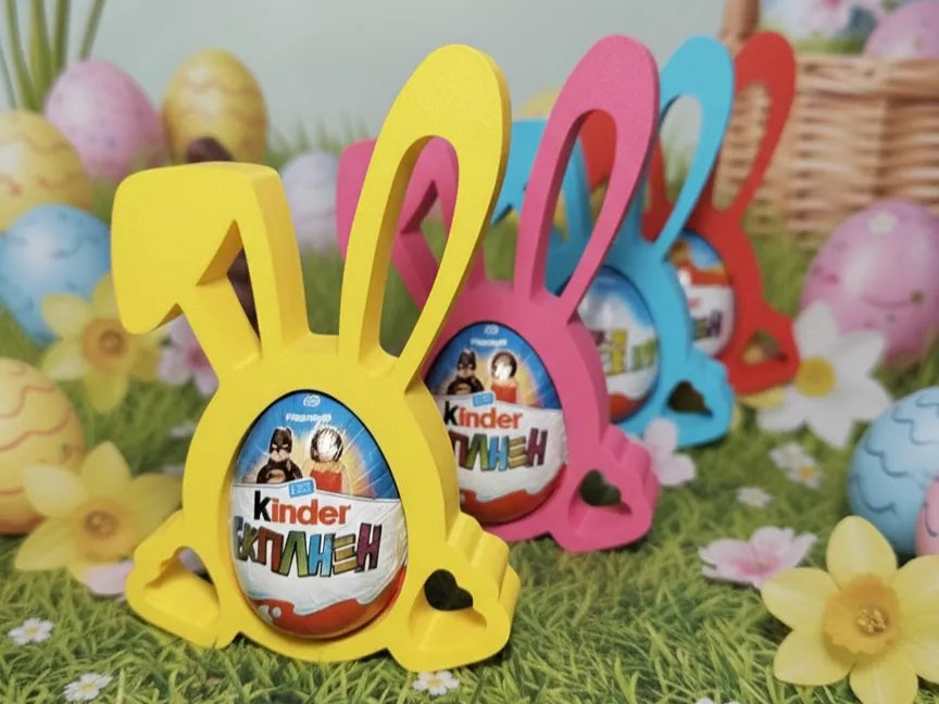 Support Lapin de Pâques pour Œuf Kinder Surprise - Cadeau Print
